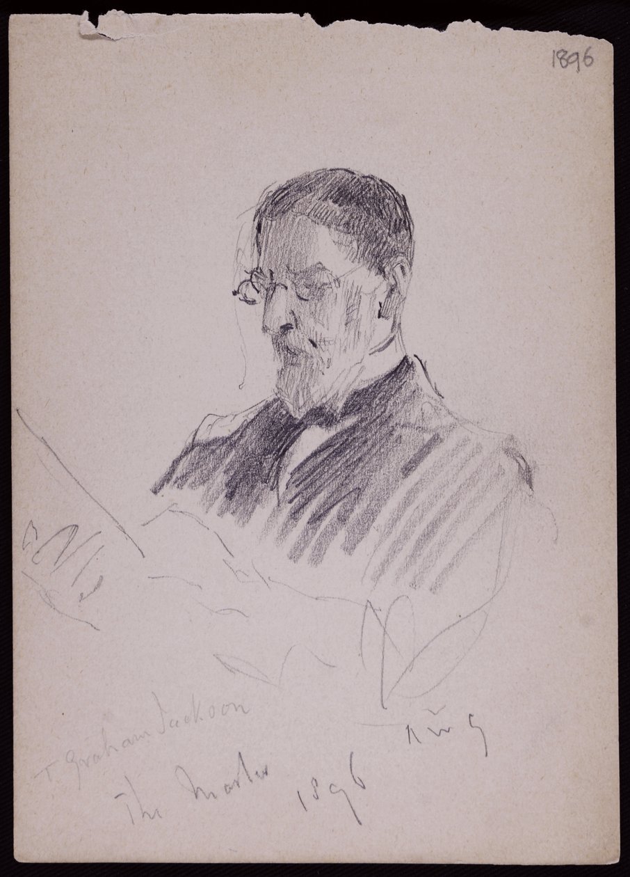 Portret van TG Jackson door Francis Wilfred Lawson