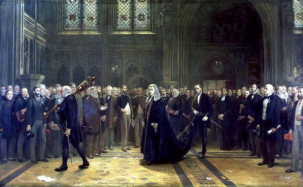 De processie van de spreker in 1881 door Francis Wilfred Lawson