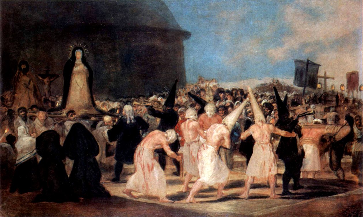 Flagellantenprocessie door Francisco de Goya