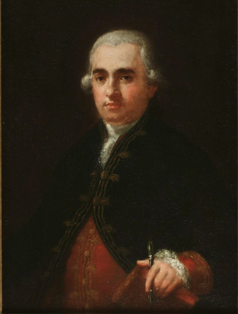 Portret van Juan Agustín Ceán Bermúdez door Francisco de Goya