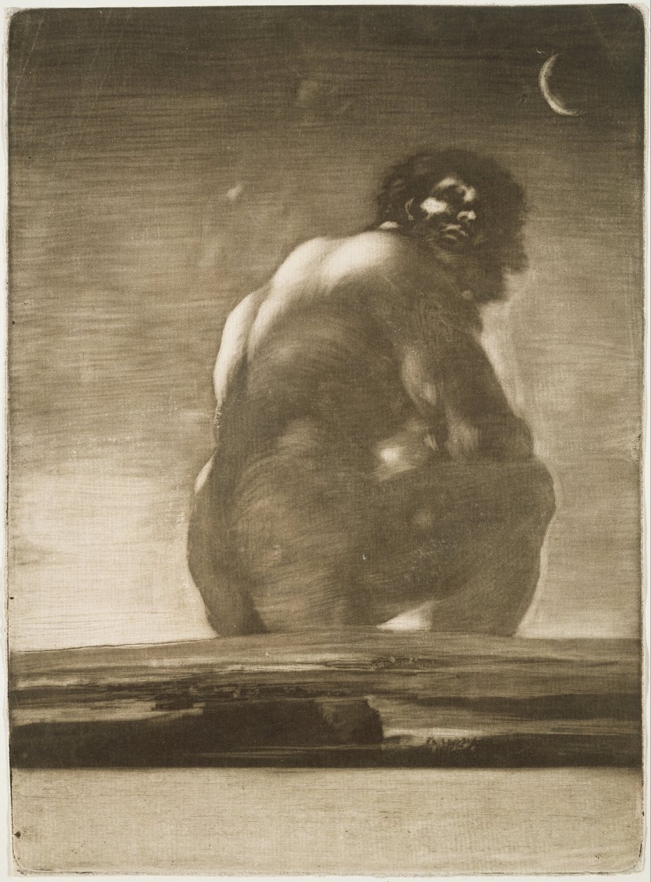 Zittende reus door Francisco de Goya