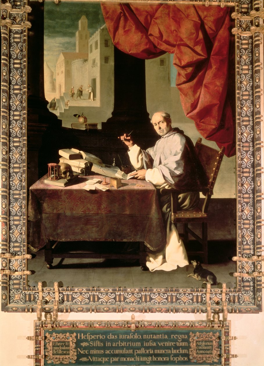 Vader Gonzalo de Illescos door Francisco de Zurbaran