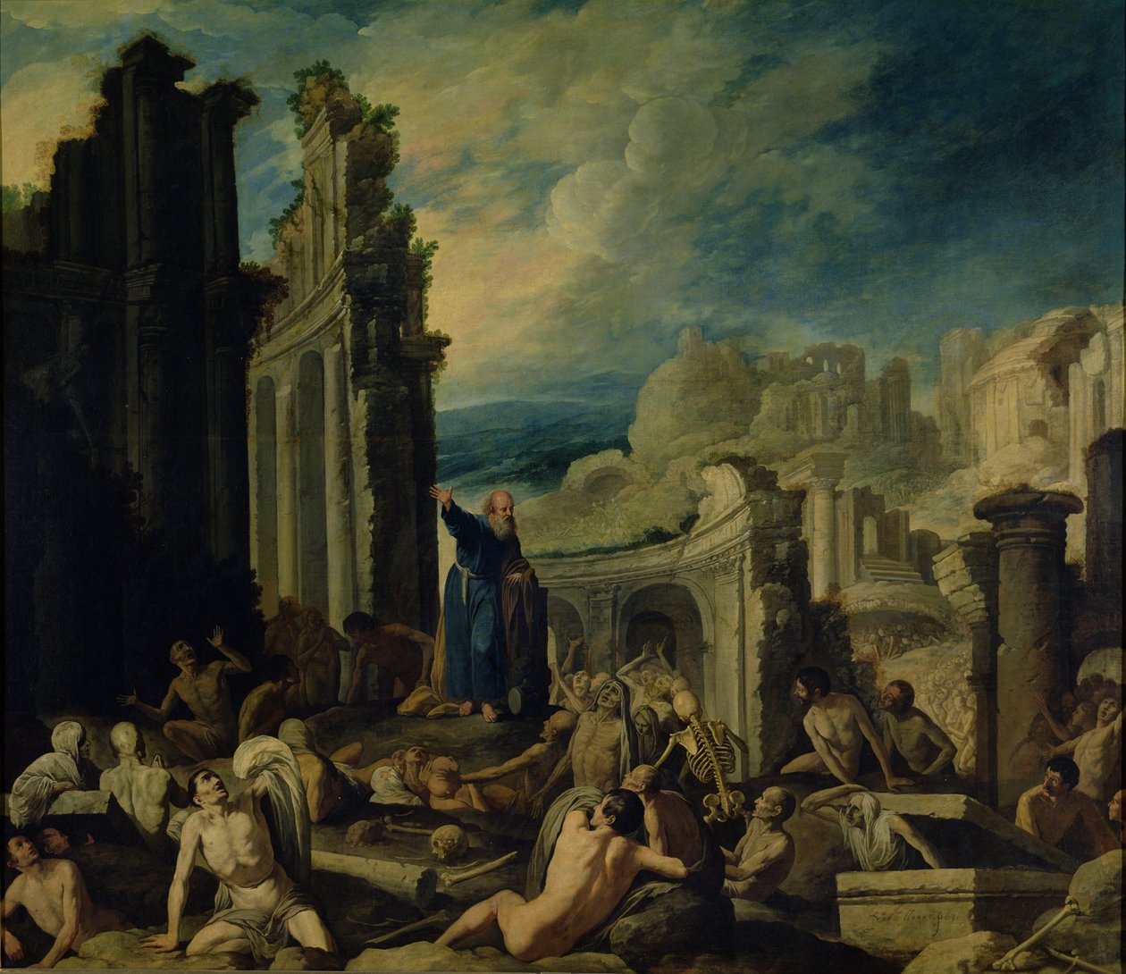Het Visioen van Ezechiël, 1630 door Francisco Collantes