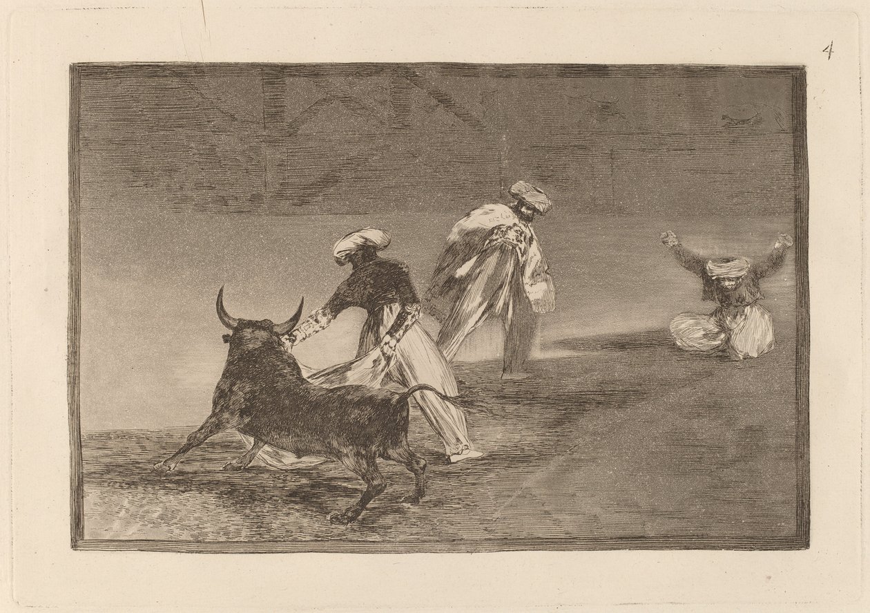 Capean otro encerrado door Francisco de Goya