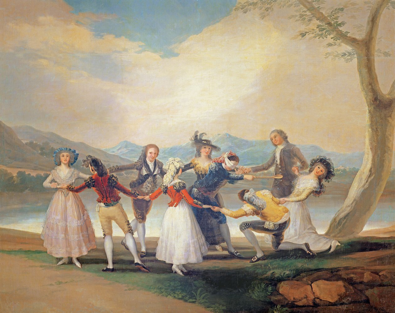 Blindemannetje, 1788-9 door Francisco de Goya