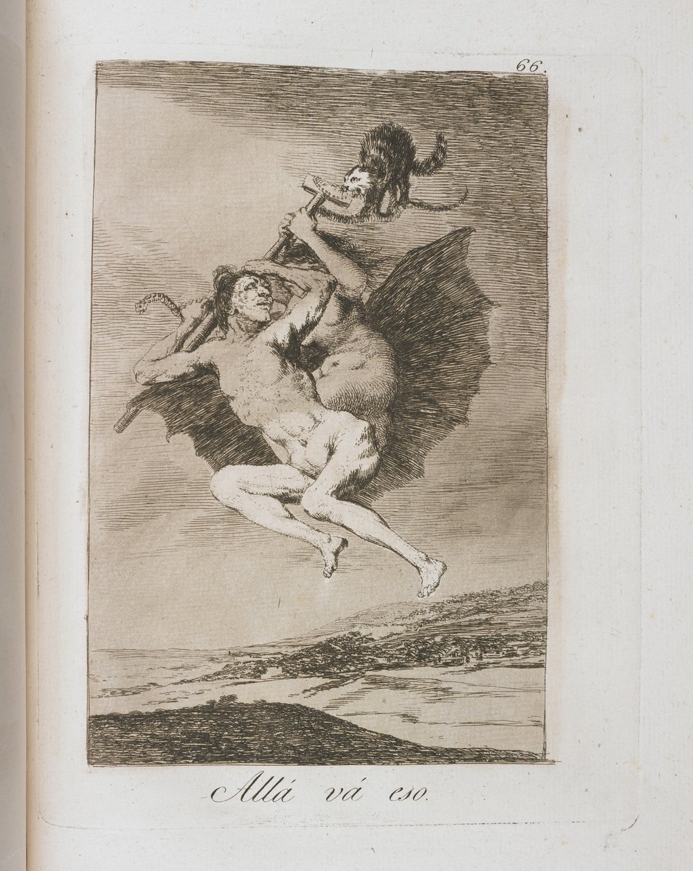 Plaat uit Los Caprichos door Francisco de Goya