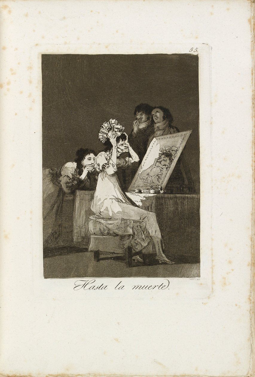 Hasta la muerte, 1799-1799 door Francisco de Goya