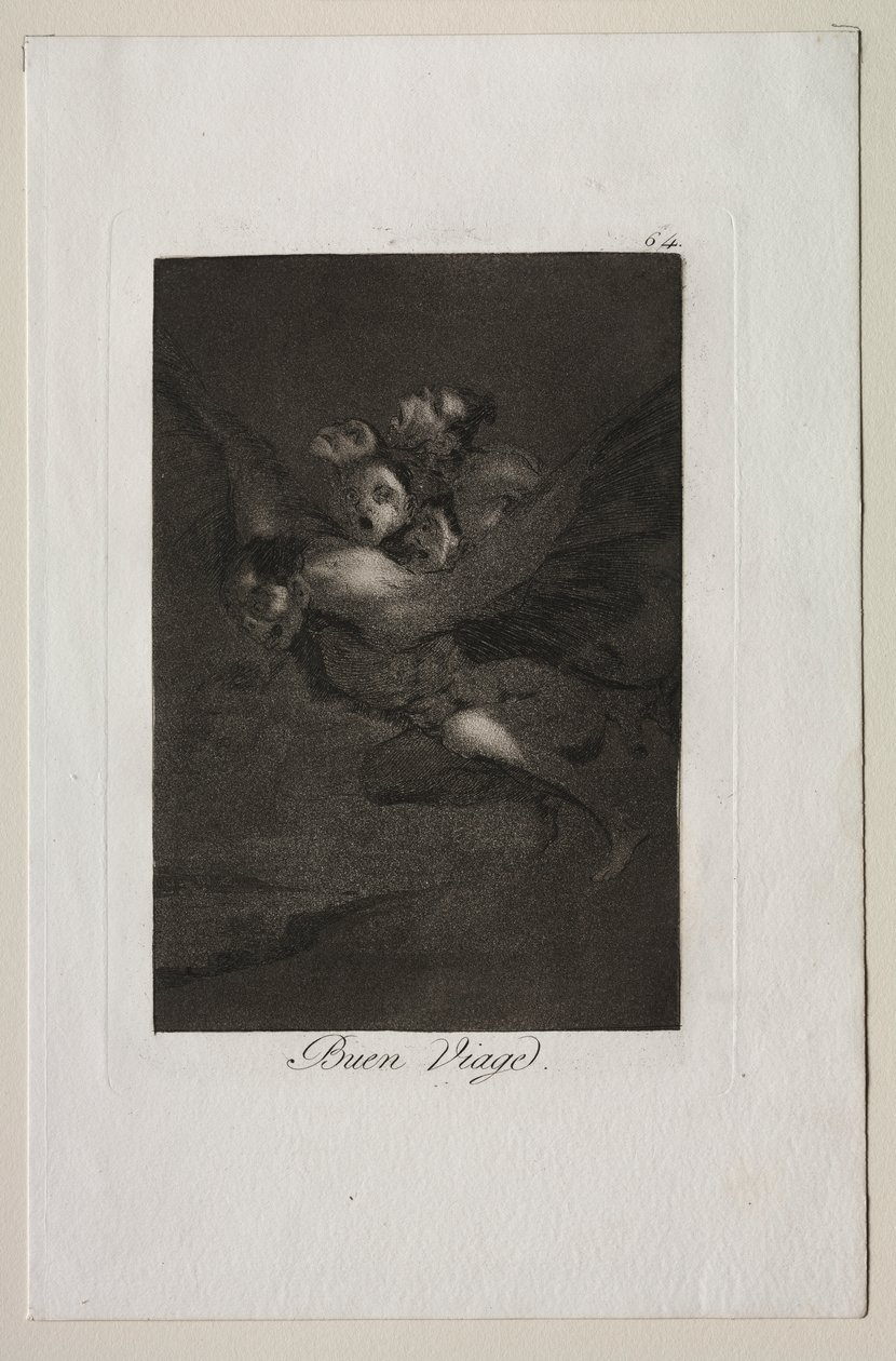 Caprichos: Goede reis! door Francisco de Goya