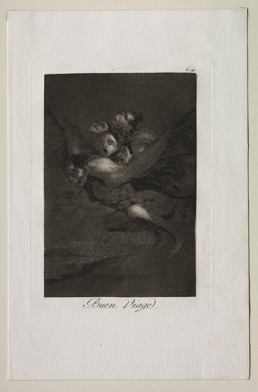 Caprichos: Goede Reis! door Francisco de Goya