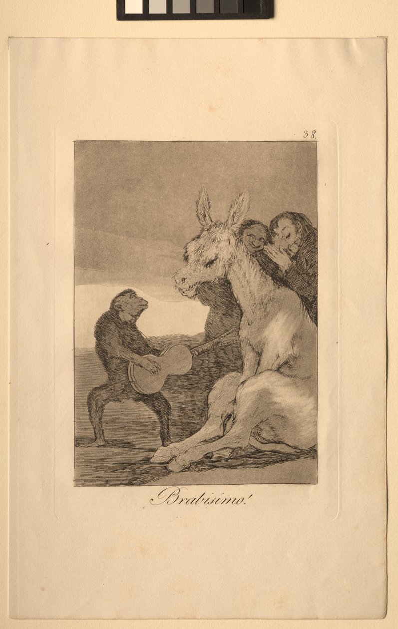 Caprichos: Bravo! door Francisco de Goya
