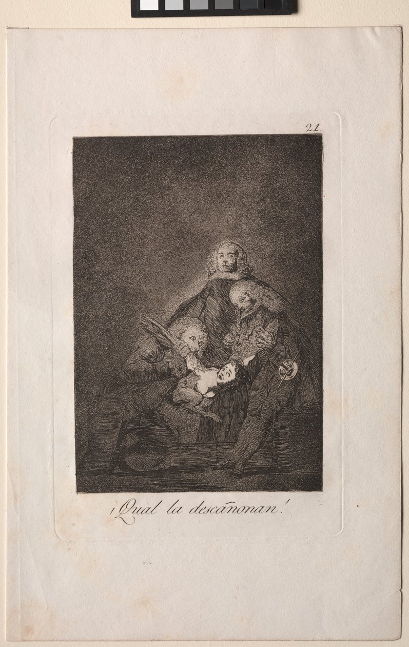 Caprichos: Hoe ze haar plukken! door Francisco de Goya