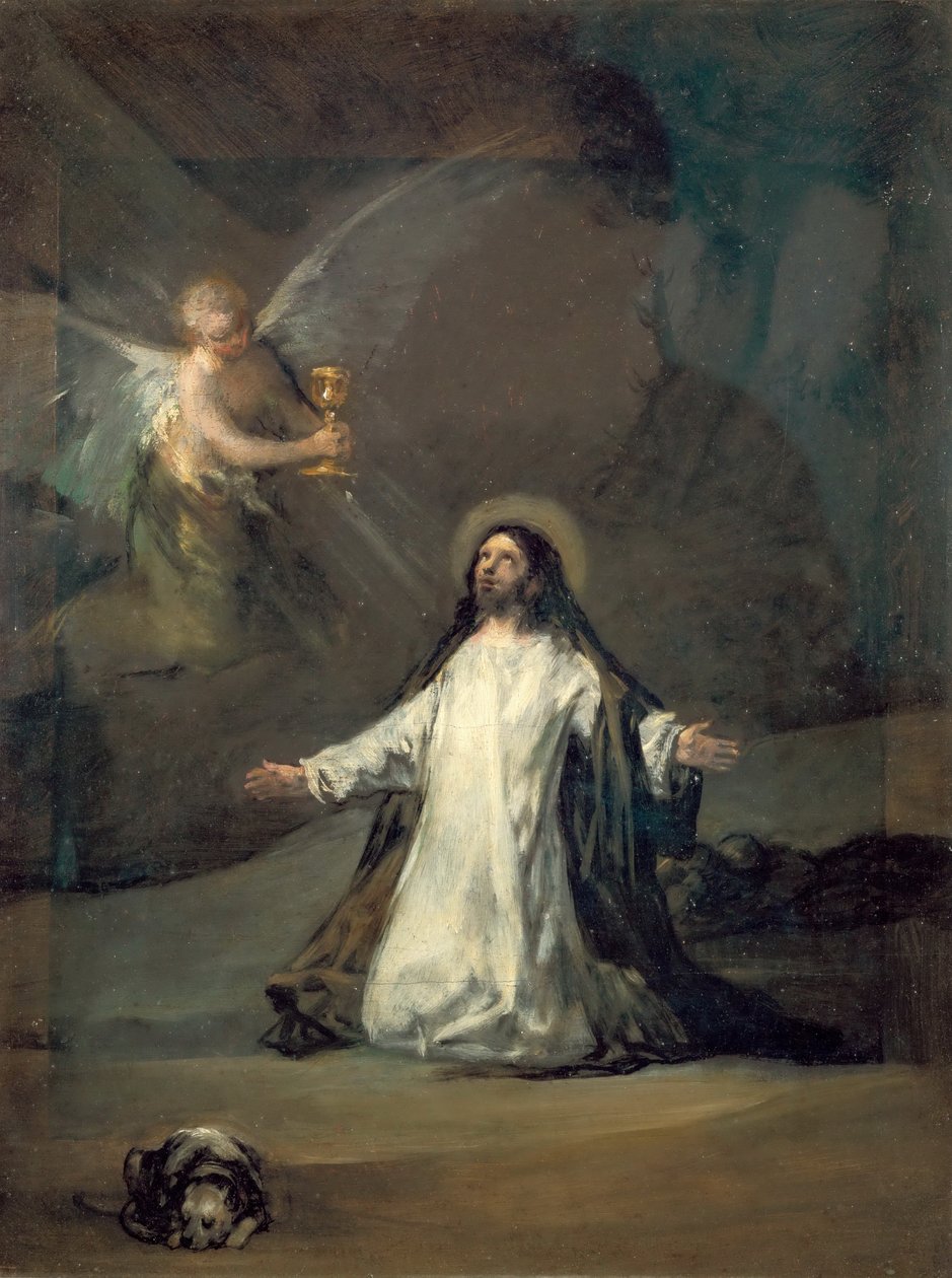 Christus in Gethsemane door Francisco de Goya