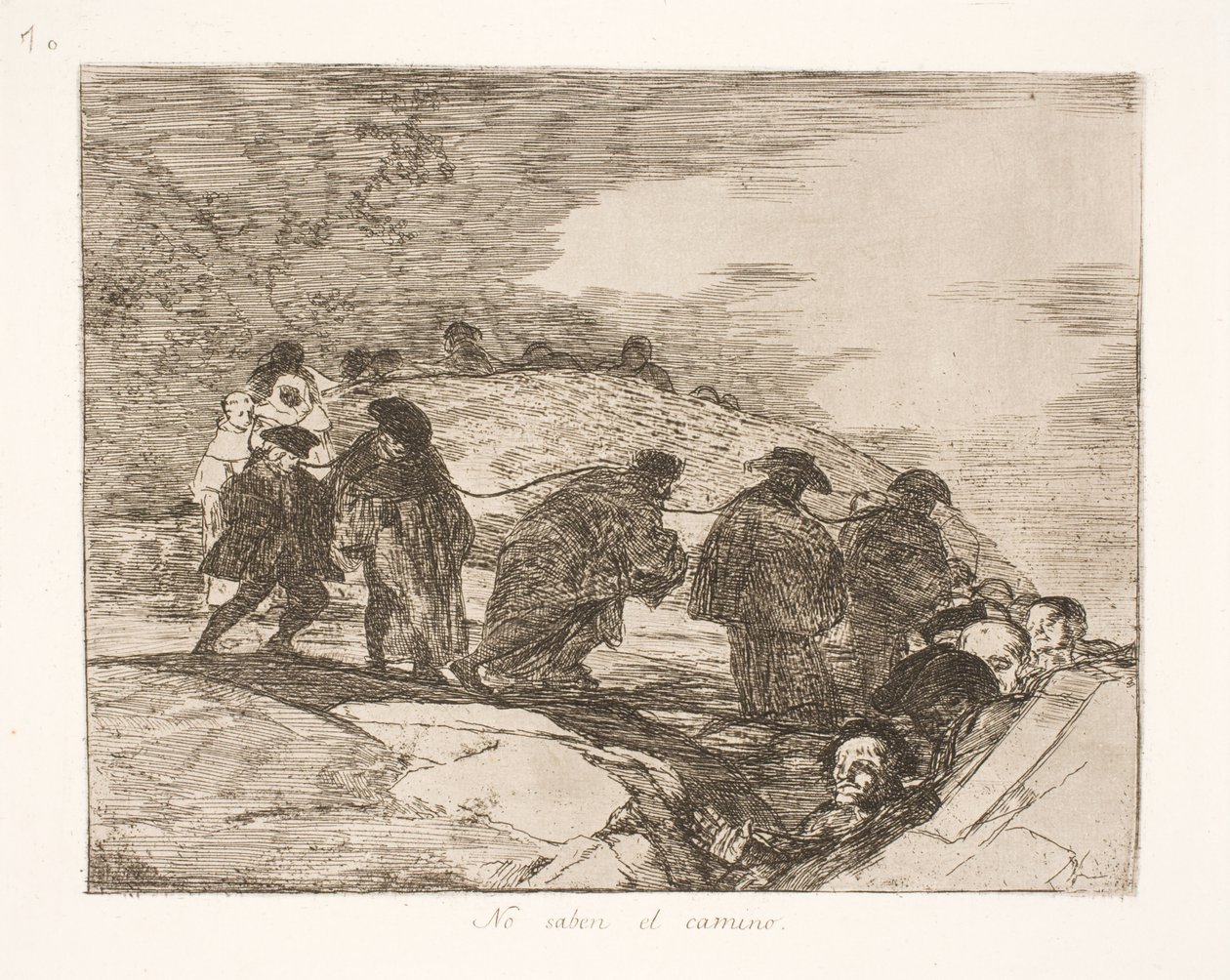 Ze weten niet waarheen (70) door Francisco de Goya