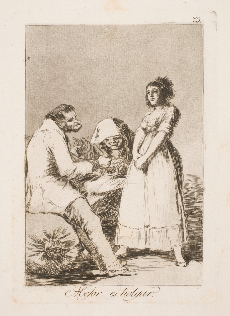 Liever lui door Francisco de Goya