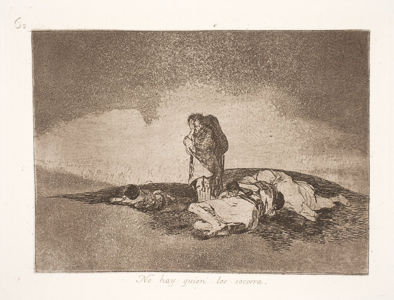 Niemand om te helpen (60) door Francisco de Goya