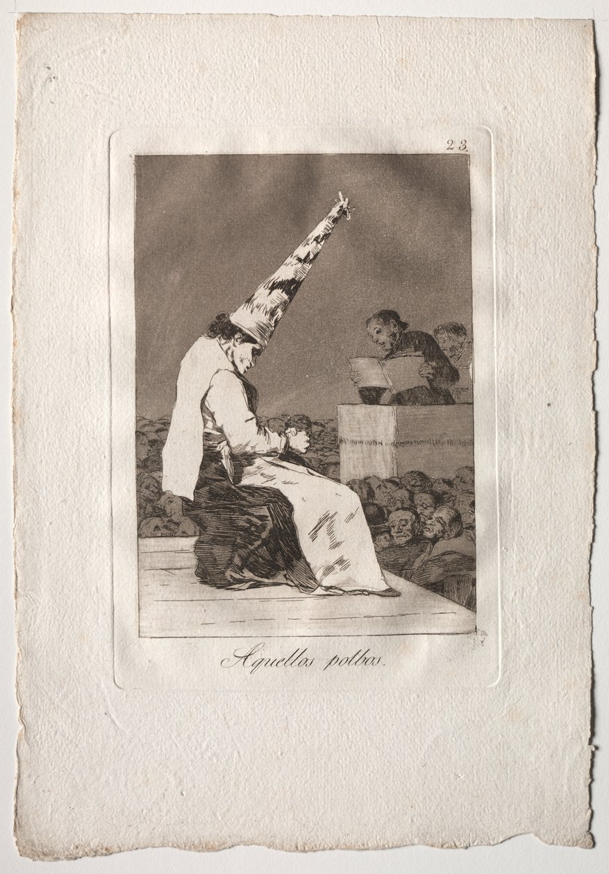 Ochenta Caprichos: Aquellos Polbos door Francisco de Goya