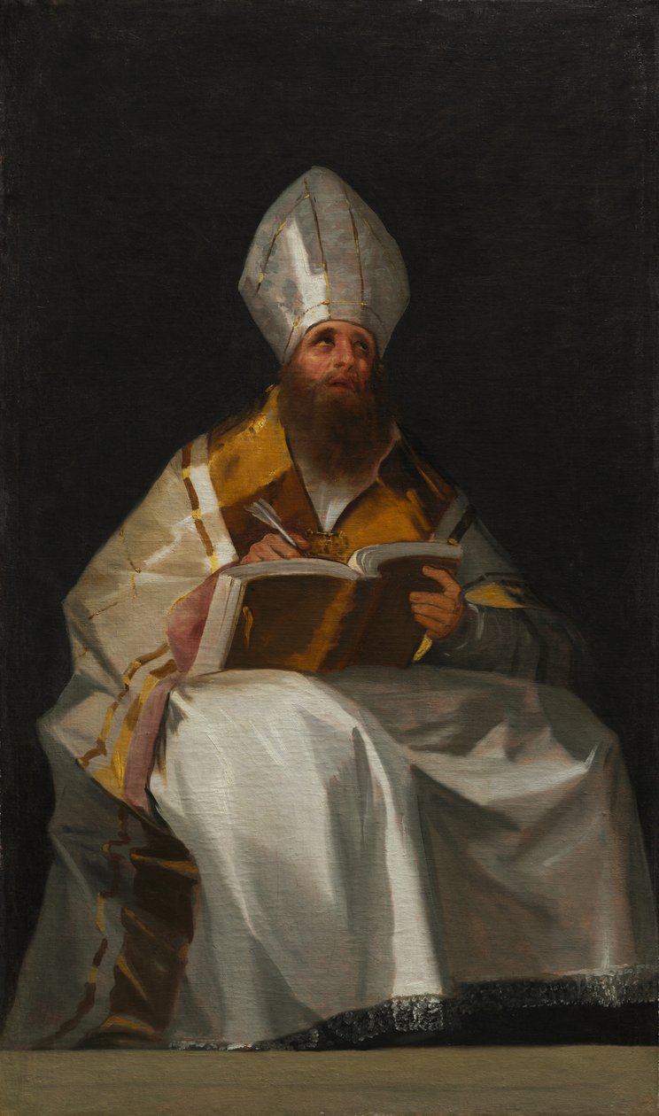 Sint Ambrosius, ca. 1796-1799 door Francisco de Goya