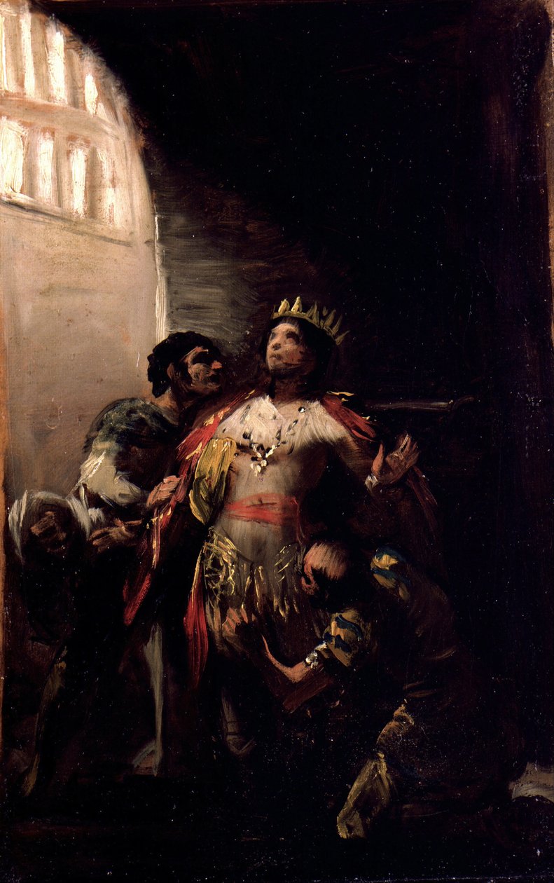 Sint Hermenegild in de gevangenis door Francisco de Goya