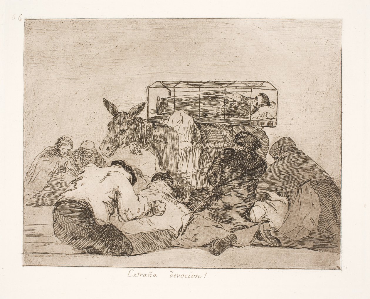 Vreemde devotie (66) door Francisco de Goya