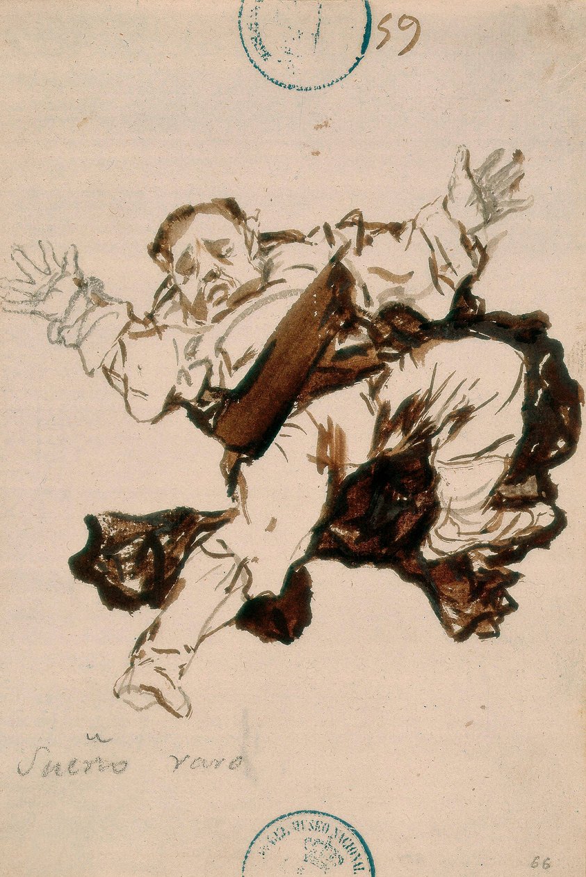 Vreemde droom door Francisco de Goya
