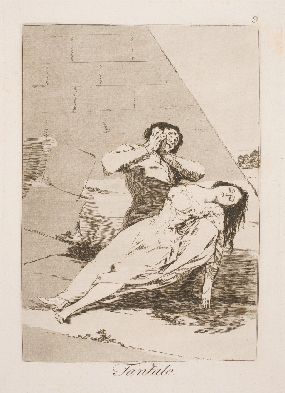 Tantalus door Francisco de Goya
