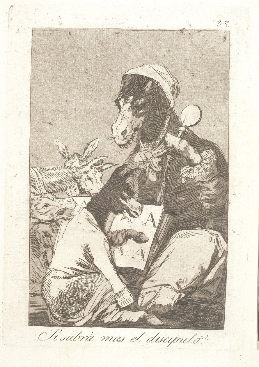 Meer dan de leraar? door Francisco de Goya