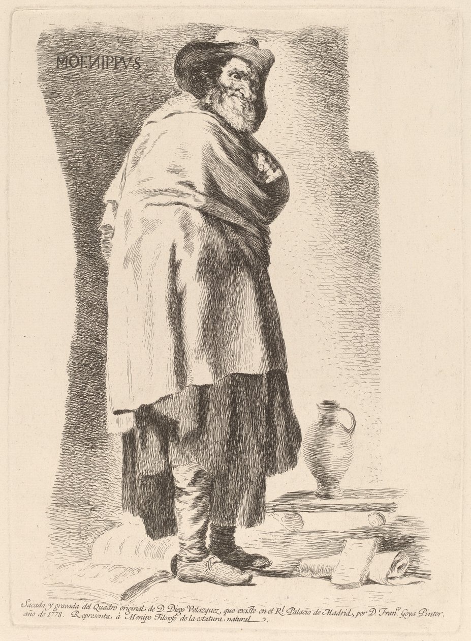 Moenippus door Francisco de Goya after Diego Velázquez