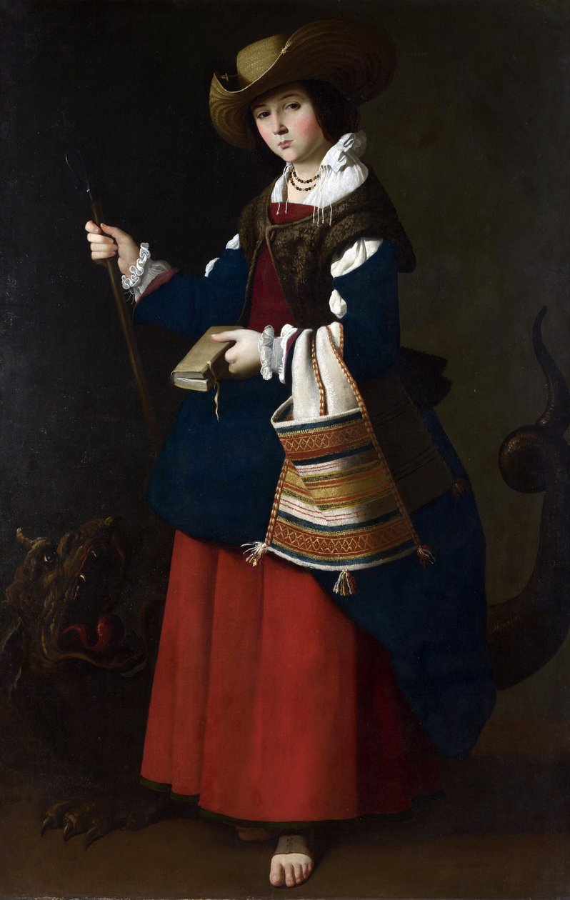 Sint Margaretha, 1630-1634 door Francisco de Zurbaran