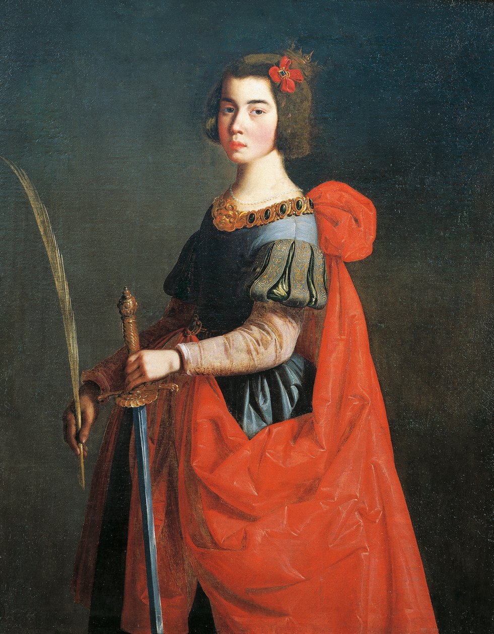 Sint-Catharina van Alexandrië door Francisco de Zurbaran
