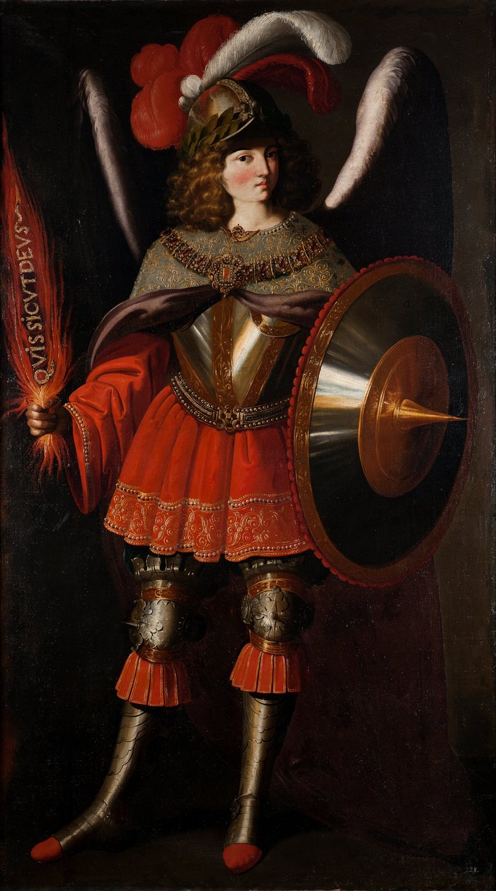 De Aartsengel Michaël door Francisco de Zurbarán and Studio