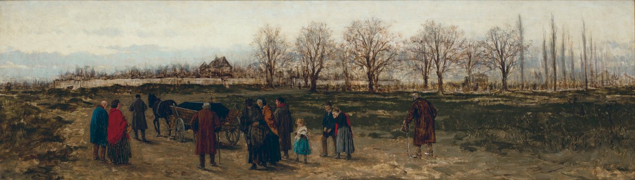 Begrafenis van een arme in Duitsland door Franciszek Streitt