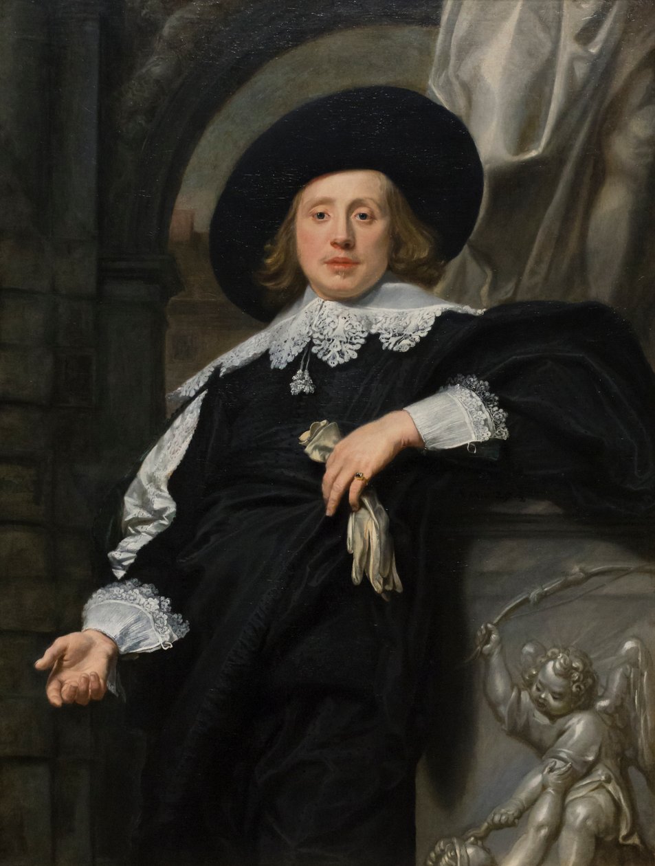 Portret van een man door Franco Flemish School