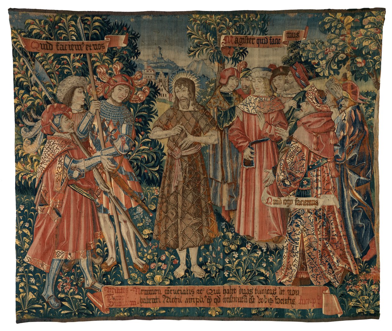 Tapijt, Sint Jan predikend door Franco Flemish School