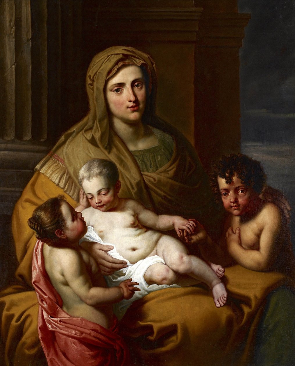 Liefdadigheid, eind 17e eeuw door Franco Flemish School