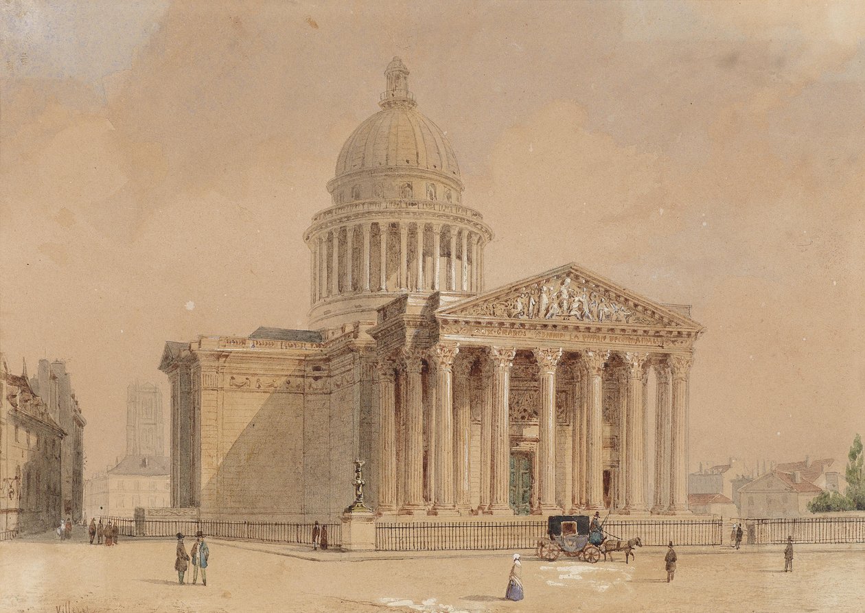 Pantheon van Parijs door Francois Etienne Villeret