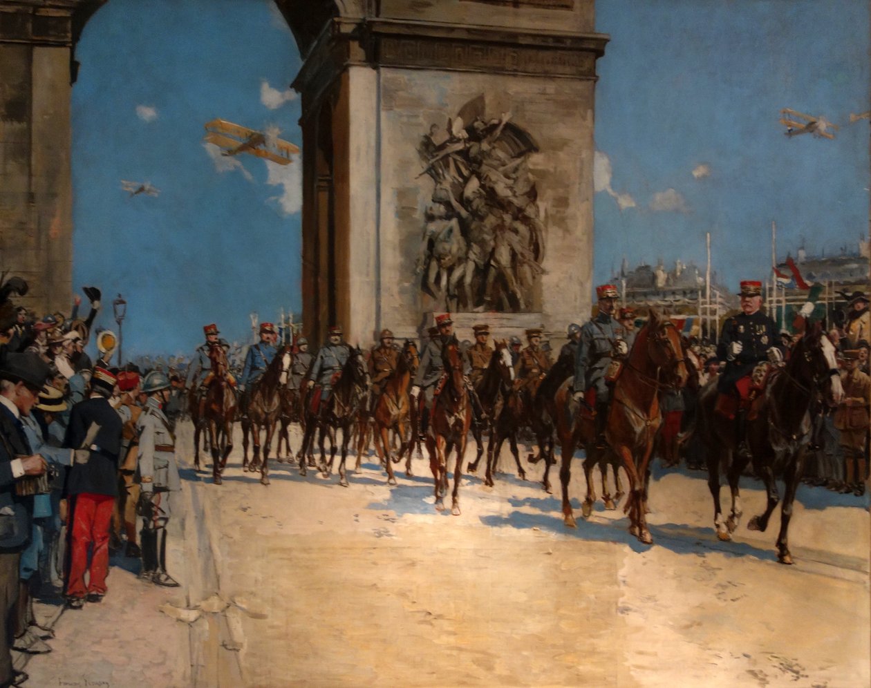 De overwinningstocht, 14 juli 1919 door Francois Flameng
