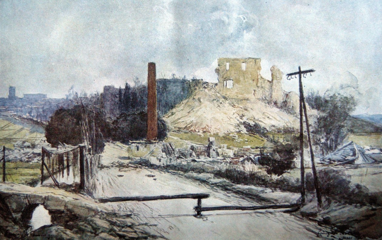 Coucy-le-Chateau door Francois Flameng