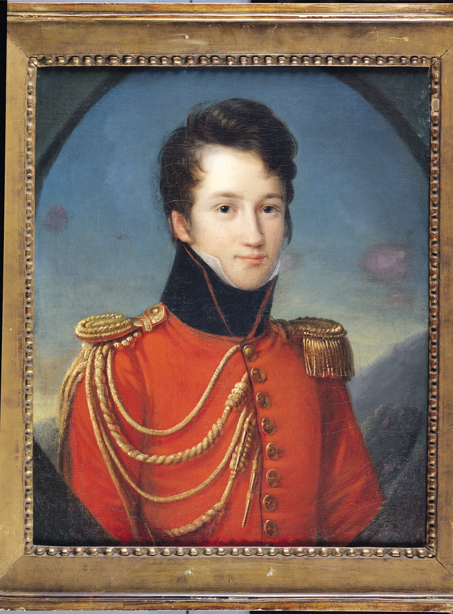 Portret van Alfred de Vigny (1797-1863) door Francois Josephe Kinson