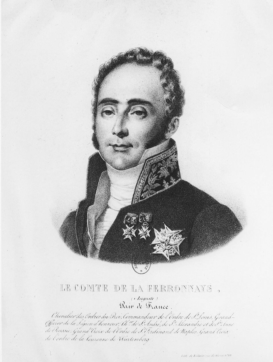 Graaf Auguste de la Ferronays (1777-1842) door Francois Le Villain