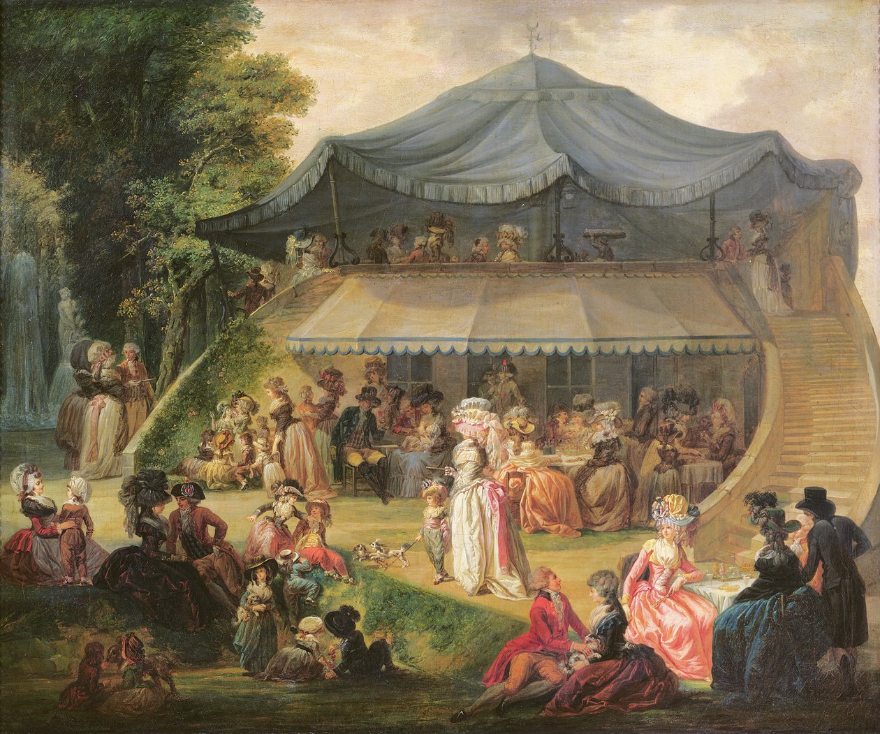 Feest in Colisee bij Lille, c.1791 door Francois Louis Joseph Watteau