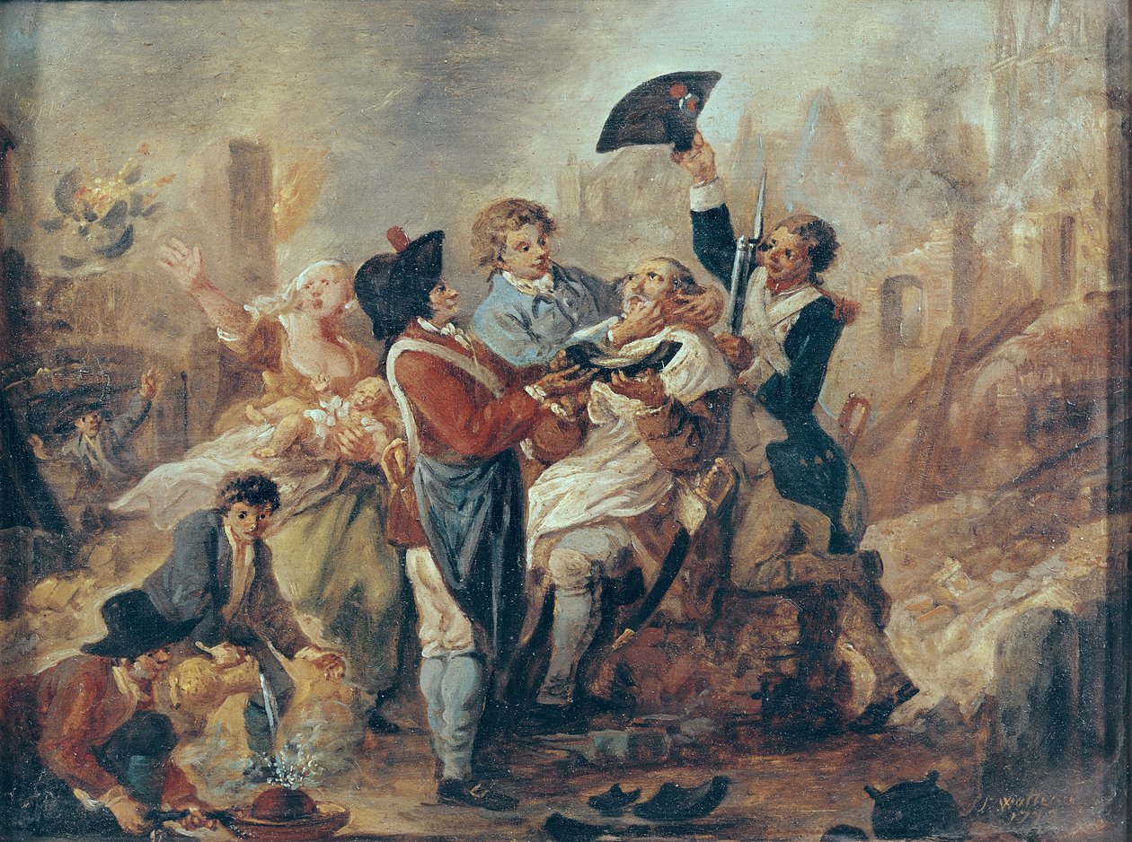 De Scheerkom van Lille, 1793 door Francois Louis Joseph Watteau