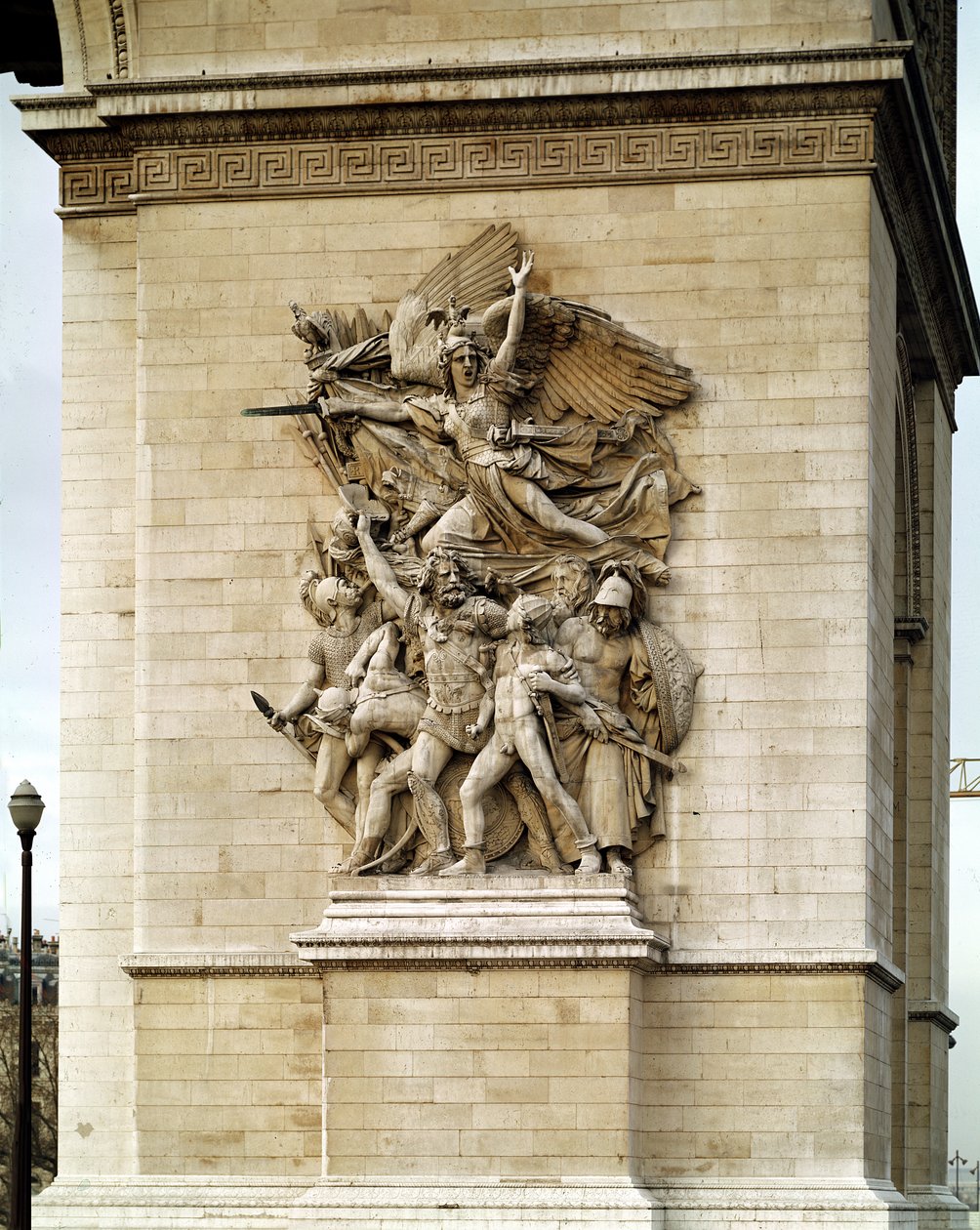 La Marseillaise, detail van de oostelijke zijde van de Arc de Triomphe, 1832-35 door Francois Rude