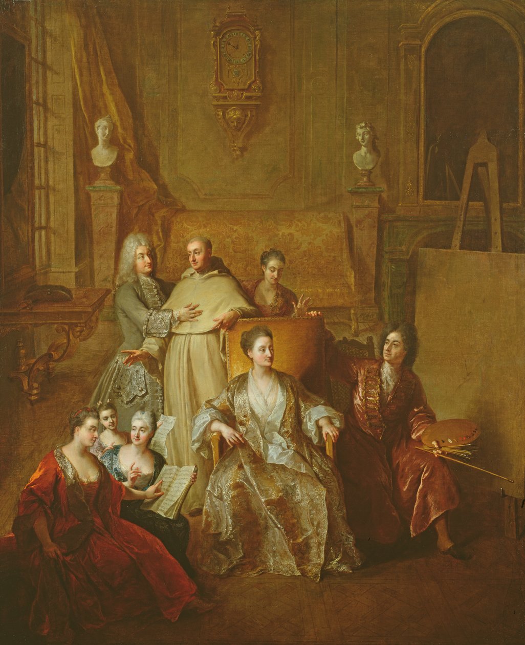 De Kunstenaar en zijn Familie, c.1708 door Jean François de Troy