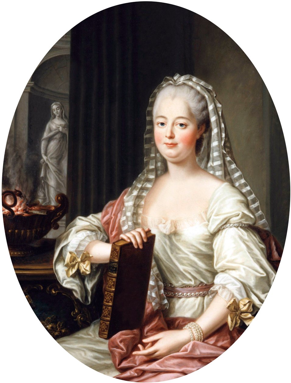 Jeanne Antoinette Poisson, Madame de Pompadour, c.1763 door Francois Hubert Drouais
