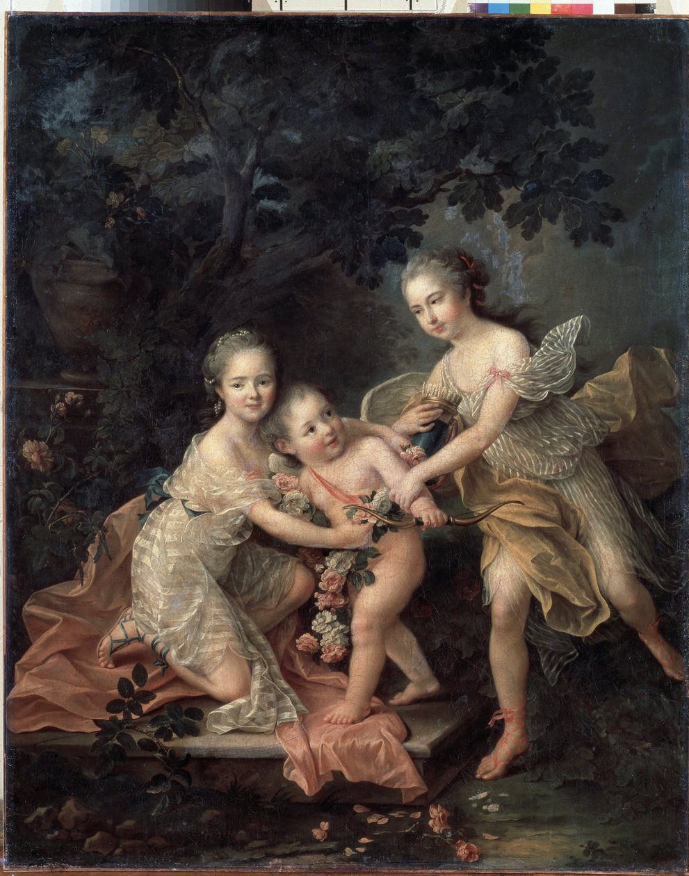 Kinderen van Louis Philippe, hertog van Orleans door Francois Hubert Drouais