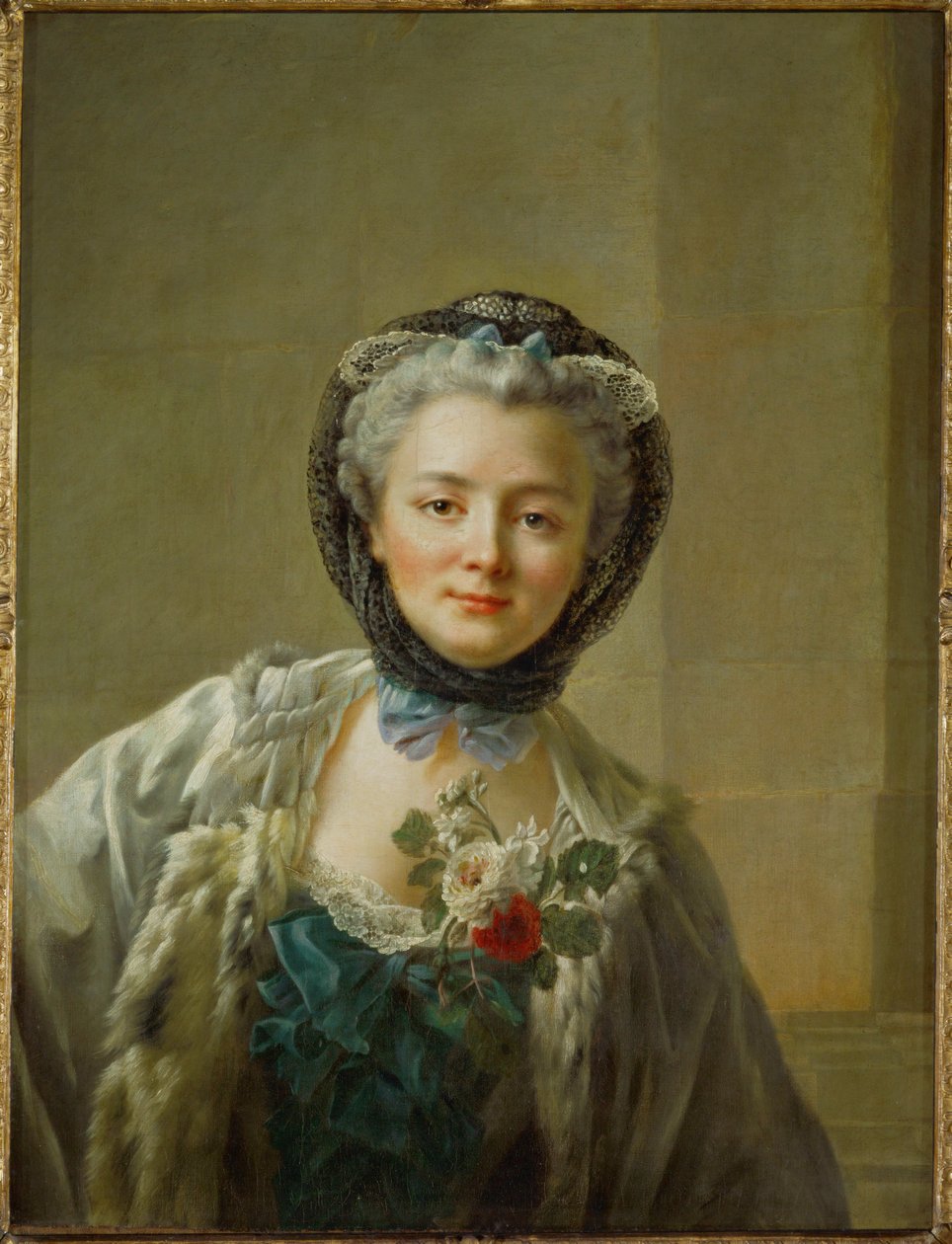 Mevrouw Drouais, geboren Anne-Francoise Dore door Francois Hubert Drouais