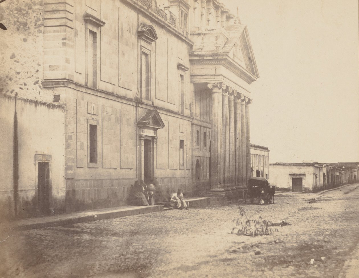 [Klooster in La Cruz], 1867 door Francois Aubert