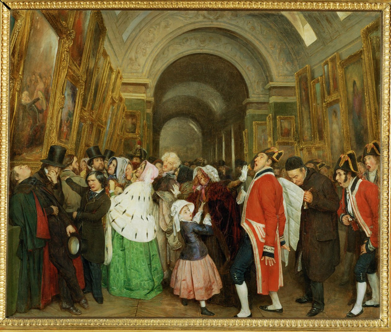 Vier uur in de salon betekent ook sluitingstijd ... door François Auguste Biard