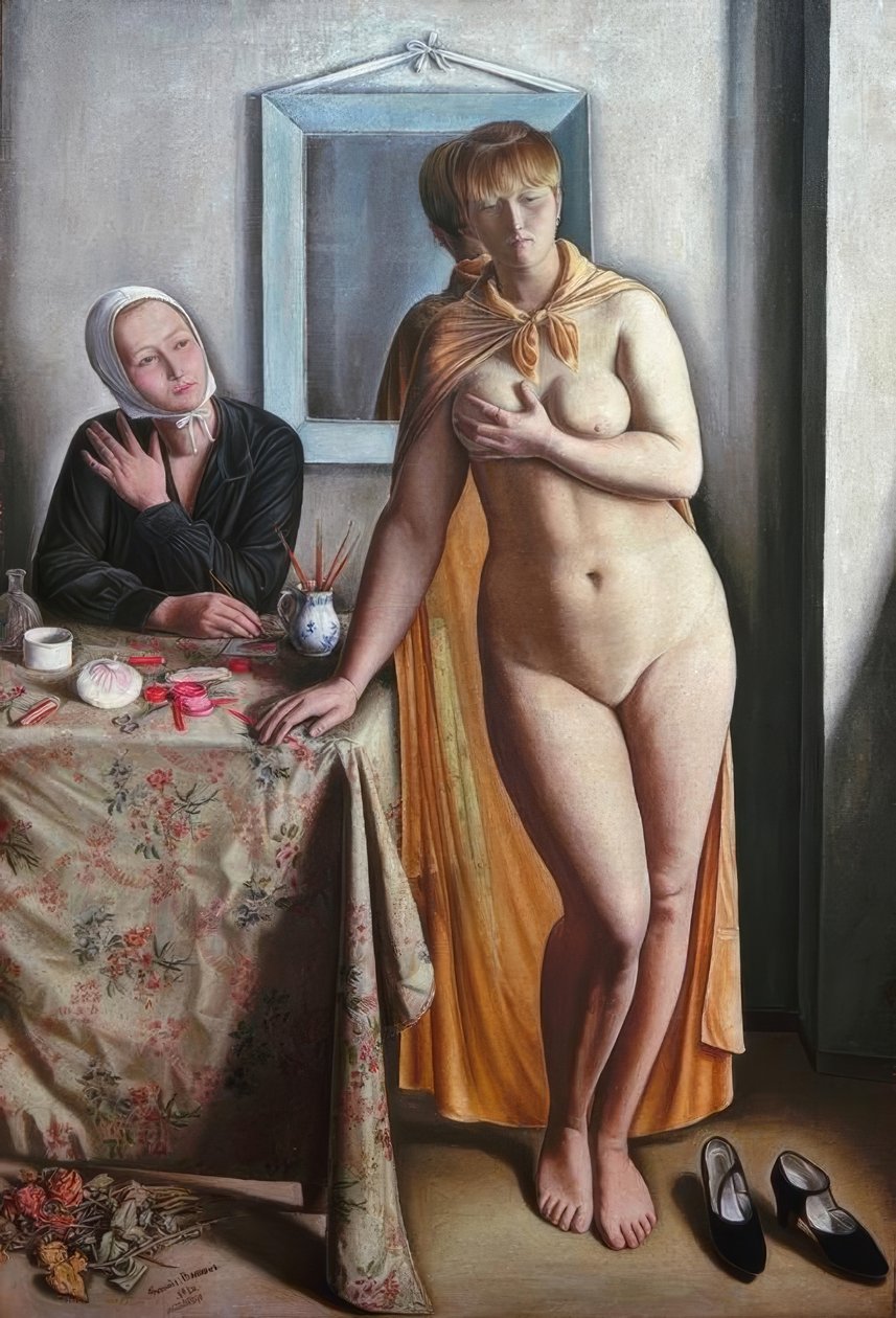 De toilet door Francois Barraud