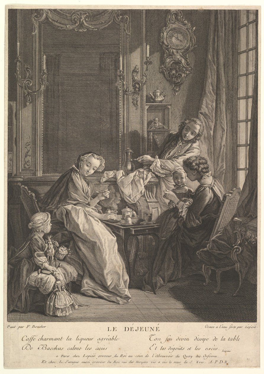 Lunch door Francois Bernard Lepicie